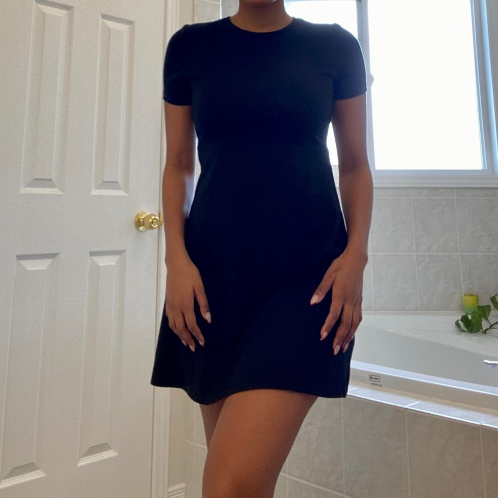 Black mini dress